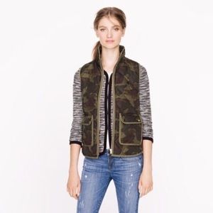 J.Crew Camo Excursion Vest xs